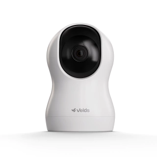 Câmera Inteligente Wi-Fi Interna 360° Velds, 2K, Visão Noturna com Detecção de Corpo Humano