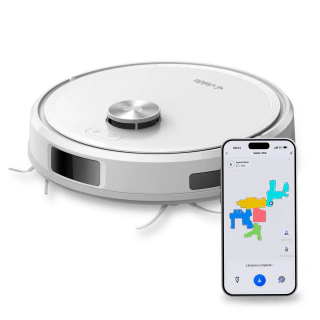 Robô Aspirador Velds V50, 10000pa com Mapeamento Avançado e Sensor Antiqueda, Branco