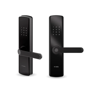 Fechadura Digital Inteligente de Embutir Velds, Wi-Fi, Biometria, App, Senha, Tag e Chave, Black Piano